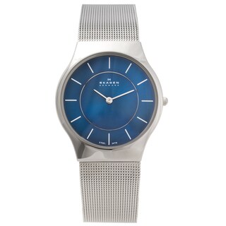 Skagen Men's Stainless Steel Slim Profile Watch