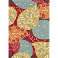 Hand-hooked Fandango Brown Rug (5' x 7'6)