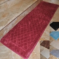 Fashion Street Memory Foam Extra Long Bath Rug