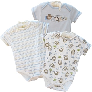 Organically Grown Infant 'Little Lion' Organic Cotton Bodysuits (Set of 3)