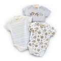 Organically Grown Infant 'Little Lion' Organic Cotton Bodysuits (Set of 3)