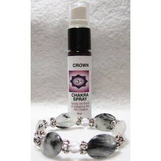 Crown Chakra Spray and Crystal Set