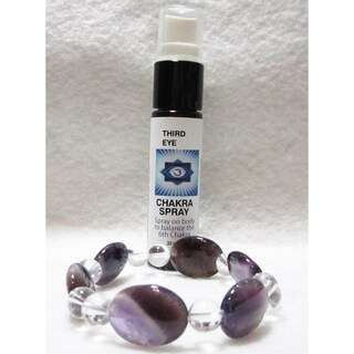 Third Eye Chakra Spray and Crystal Set
