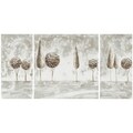 Safavieh Works of Art Topiary Trees 3-piece Canvas Art