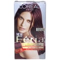 L'Oreal Feria Multi-Faceted Shimmering Color 3X Highlights#36 Deep Burgundy Brown Warmer 1 Application Hair