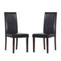 Warehouse of Tiffany Blazing Dark Brown Dining Chairs (Set of 8)