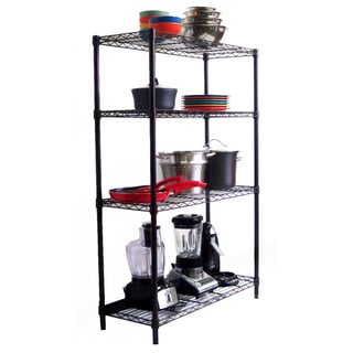 Trinity 4-tier NSF 36 x 14 x 54 Dark Bronze Indoor Wire Shelving Rack with Liners