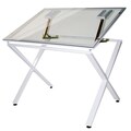 Martin X-Factor Drawing and Hobby Glass Top Table
