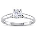 Miadora 14k Gold 1/2ct TDW Certified Diamond Solitaire Ring (G-H, SI1-SI2)