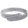 Miadora 14k White Gold 7 1/5ct TDW Diamond Bangle (G-H, SI1-SI2)
