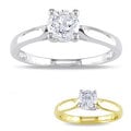 Miadora 14k Gold 3/4ct TDW Diamond Solitaire Engagement Ring (H-I, I2-I3)