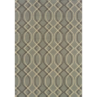Online Specials  Outdoor/ Indoor Blue/ Grey Area Rug