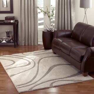 @@@ >  nuLOOM Luxuries Posh Ivory/Beige Shag Rug