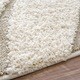 nuLOOM Soft and Plush Curves Ivory/ Beige Shag Area Rug