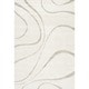 nuLOOM Soft and Plush Curves Ivory/ Beige Shag Area Rug