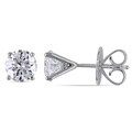  Miadora 18k White Gold 2ct TDW Diamond Earrings (H-I, SI1-SI2)