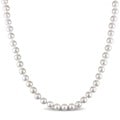 Miadora 14k Yellow Gold White Akoya Pearl Necklace (5.5-6 mm)