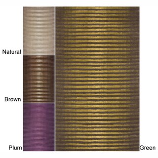 Handmade Modern Lines Wool Rug