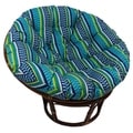 Bali 42-inch Outdoor Spun Poly Fabric Print Rattan Papasan Chair
