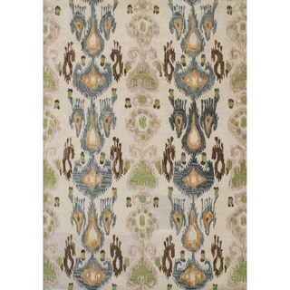 Hand-tufted Parrot Green Wool Rug (9' x 12')