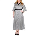 La Cera Women's Plus Geometric Print Lounger Dress