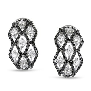 Miadora 18k White Gold 1 5/8ct TDW Diamond Earrings (G-H, SI1-SI2)