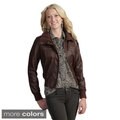 Tabeez Women's Faux Leather Jacket