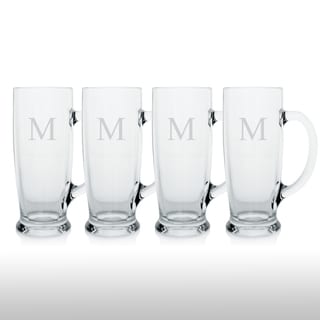 Custom Engraved Craft Beer Mugs (Set of 4)