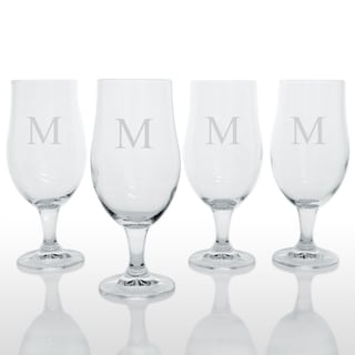 Custom Engraved Pilsner Goblets (Set of 4)