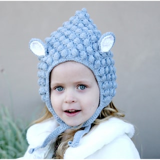 Knitnut Handmade Grey Lamb Knit Hat