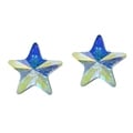 Prism Rainbow Crystal Star .925 Silver Earrings (Thailand)