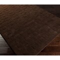Hand-crafted Solid Casual Angleton Basket Weave Patterned Zealand Wool Rug