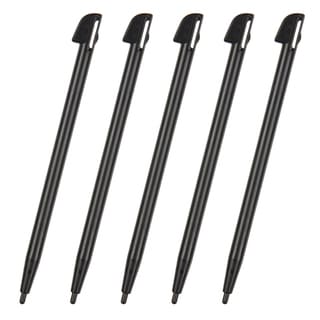 BasAcc Black Stylus for Nintendo Wii U (Pack of 5)