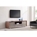 Element Light Walnut/ Stainless Steel TV Stand