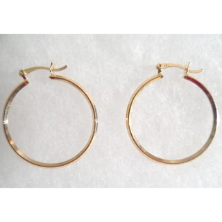 18k Gold Hoop Earrings