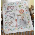 Little Explorer Crib Cover Stamped Cross Stitch Kit-34"X43"