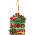 Susan Winget Hope Ornament Counted Cross Stitch Kit-3-1/2"X4-1/4" 14 Count Plastic Canvas