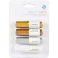 Silhouette Metallic Sketch Pens 4/Pkg-Silver, Gold, Copper, White