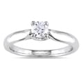 Miadora 14k Gold 1/3ct TDW Diamond Solitaire Engagement Ring (H-I, I2-I3)