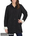 La Cera Women's Allover Puckered Reversible Jacket