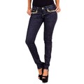 Stanzino Junior's Dark Blue Embellished Skinny Jeans