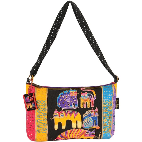 Medium Tote W/Zipper Top 15"X1"X10"-Fantastic Feline Totem