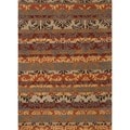 Transitional Oriental Multi Color Wool Tufted Rug (8' x 11')