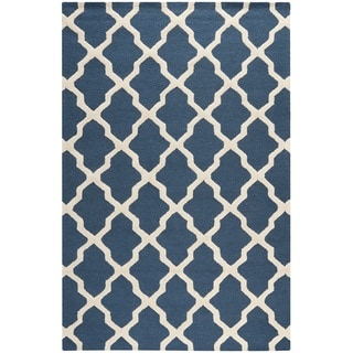 Low Price Safavieh Handmade Moroccan Cambridge Blue Wool Rug