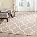 Handmade Cambridge Moroccan Beige Wool Rug