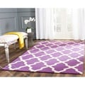 Handmade Cambridge Moroccan Purple Wool Rug