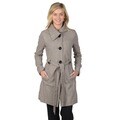 Journee Collection Juniors Long Button-down Belted Coat