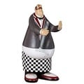 Urban Trends Collection 14-inch Resin Chef Wine Holder