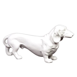 Urban Trends Collection White Ceramic Standing Dog