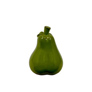 Small Green Ceramic Pear